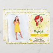 Foto: Lemon-uitnodiging Lemonade-stand Kaart (Voorkant / Achterkant)