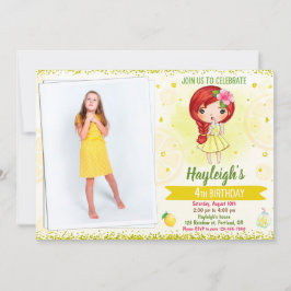 Foto: Lemon-uitnodiging Lemonade-stand Kaart