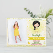 Foto: Lemon-uitnodiging Zomeruitnodiging Kaart (Staand voorkant)