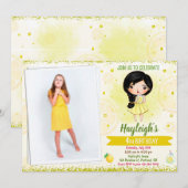 Foto: Lemon-uitnodiging Zomeruitnodiging Kaart (Voorkant / Achterkant)