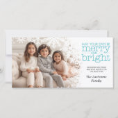 Foto - Let it Sneeuwt - witte sneeuwvlokken Feestdagenkaart (Voorkant)