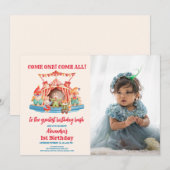 Foto Leuke Circus Carnaval Festival 1e Verjaardag Kaart (Voorkant / Achterkant)