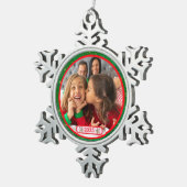 Foto Leuke Stompen Reinders Tin Sneeuwvlok Ornament (Rechts)