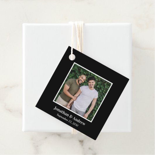 Foto LGBTQ Bruiloft Bedankjes Labels (In situ)