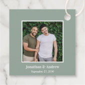 Foto LGBTQ Bruiloft Bedankjes Labels (Achterkant)