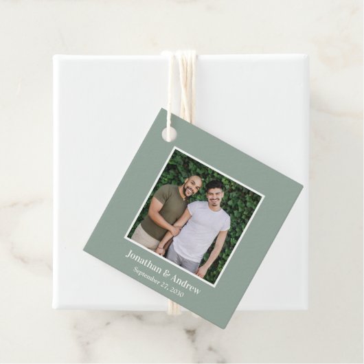 Foto LGBTQ Bruiloft Bedankjes Labels (In situ)