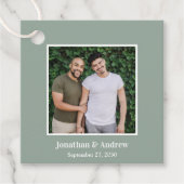 Foto LGBTQ Bruiloft Bedankjes Labels (Voorkant)