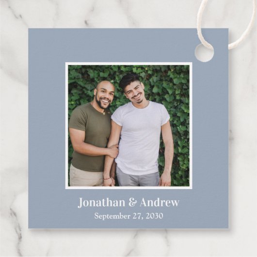 Foto LGBTQ Bruiloft Bedankjes Labels (Achterkant)