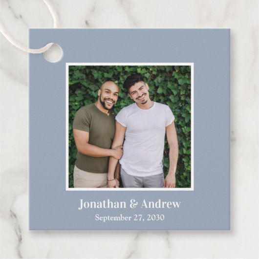 Foto LGBTQ Bruiloft Bedankjes Labels (Voorkant)