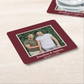 Foto LGBTQ Bruiloft Kartonnen Onderzetters (Schuin)