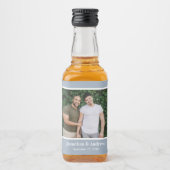 Foto LGBTQ Bruiloft Likeurfles Etiket (Voorkant)