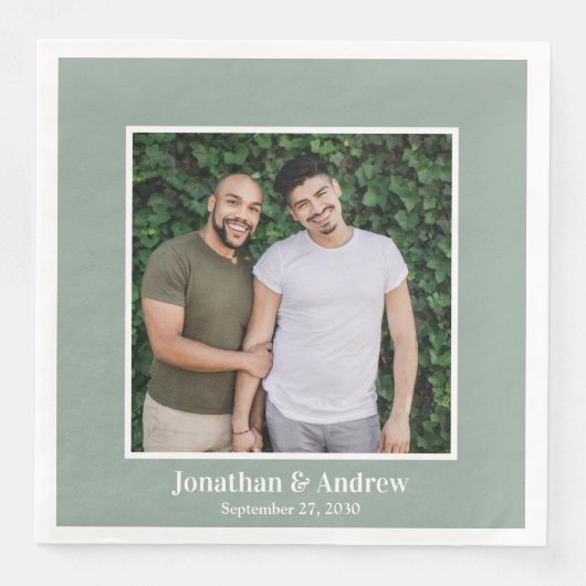 Foto LGBTQ Bruiloft Servet (Voorkant)