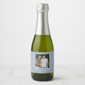 Foto LGBTQ Bruiloft Sparkling Wijnetiket (Voorkant)