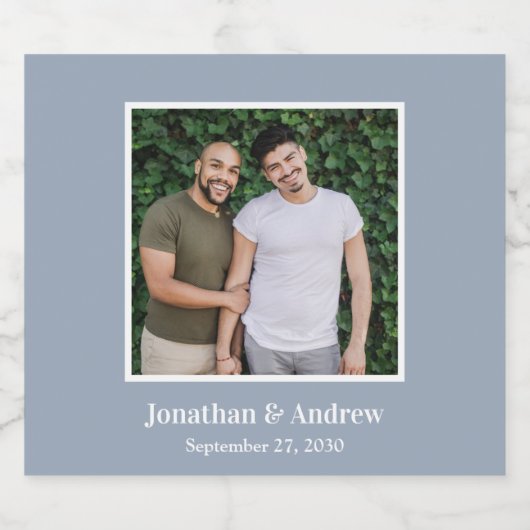 Foto LGBTQ Huwelijk Bier Etiket (Enkel label)