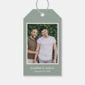 Foto LGBTQ Huwelijkscadeau Label Cadeaulabel (Achterkant)