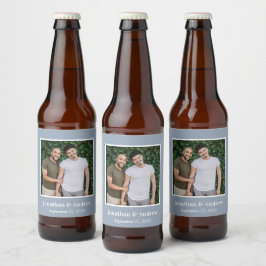 Foto LGBTQ Trouwen Bier Etiket
