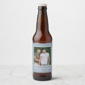 Foto LGBTQ Trouwen Bier Etiket (Voorkant)