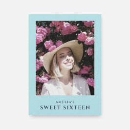 Foto Lief 16 Modern Pastel Verjaardagsfeest Kaart