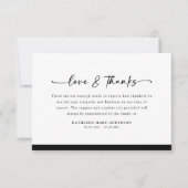 Foto Liefde en Bedankt Script Begrafenis (Voorkant)