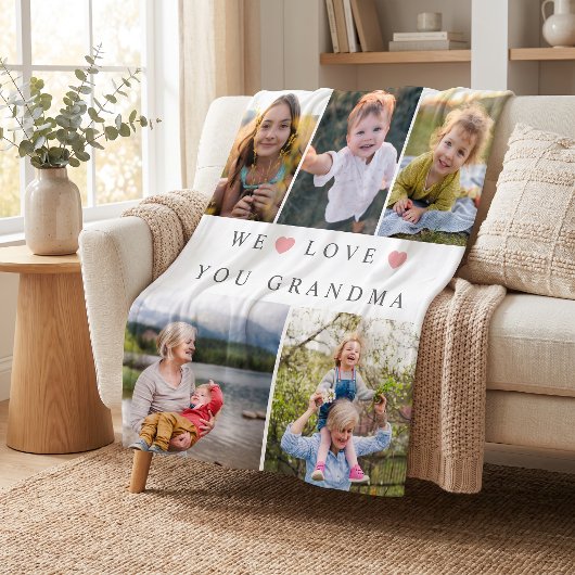 Foto Liefde Oma Fleece Deken