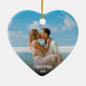 *~* FOTO LIEFT WINS Glitter kerstversiering Keramisch Ornament (Achterkant)