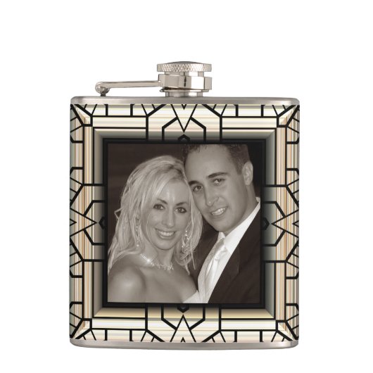 Foto Lijst 10 Flask met watten Heupfles (Voorkant)