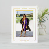 Foto Lijst 3 Folie Afstuderen Aankondiging (Staand Voorkant)