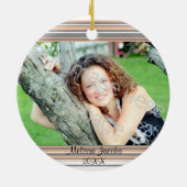 Foto Lijst Black en Oranje Afstuderen Ornament (Achterkant)