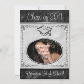 Foto Lijst Custom Date Graduation Invitation Kaart (Voorkant)