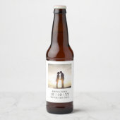 Foto Lijst | De datum opslaan | Bierlabel | Wit Bier Etiket (Voorkant)