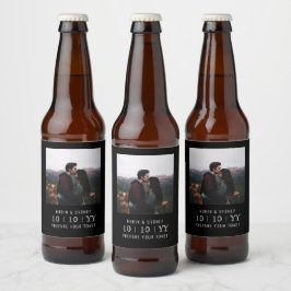 Foto Lijst | De datum opslaan | Bierlabel | Zwart Bier Etiket