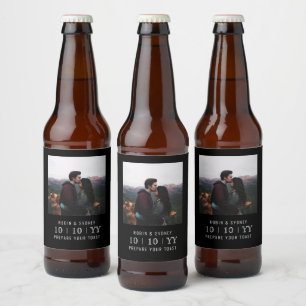 Foto Lijst   De datum opslaan   Bierlabel   Zwart Bier Etiket