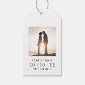 Foto Lijst | De datum opslaan | Cadeau Label l Wit Cadeaulabel (Voorkant)