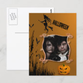 Foto Lijst, Heks, Jack o' Lantern Briefkaart (Voorkant / Achterkant)