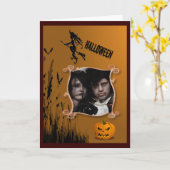 Foto Lijst, heks, Jack o' Lantern Kaarten (Gele Bloem)