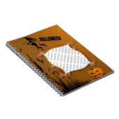 Foto Lijst, heks, Jack o' Lantern Notitieboek (Rechterzijde)