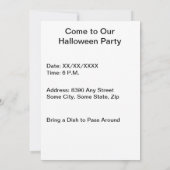Foto Lijst, heks, Jack o' Lantern uitnodiging (Achterkant)