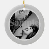 Foto Lijst Lovevogels Jubileum Keramisch Ornament (Achterkant)