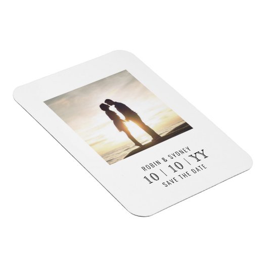 Foto Lijst | Magneet | De datum wit opslaan (Rechterzijde)