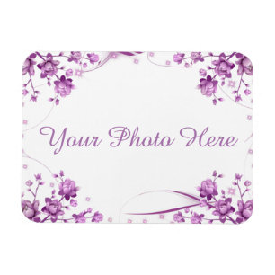 Foto-Lijst met bloemen Magneet
