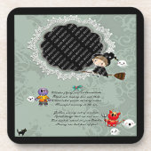 Foto Lijst met heks, monsters, Ghost, Cat Bier Onderzetter (Voorkant)