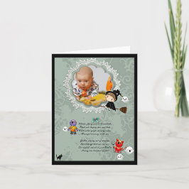 Foto Lijst met heks, monsters, Ghost, Cat Kaart