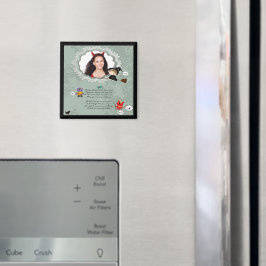 Foto Lijst met heks, monsters, Ghost, Cat Magneet