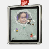 Foto Lijst met heks, monsters, Ghost, Cat Metalen Ornament (Links)