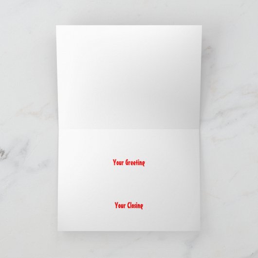 Foto Lijst met Snowman Holiday Kaart (Binnen)