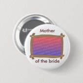 Foto Lijst, Moeder van de bruid, knop Ronde Button 5,7 Cm (Voorkant /achterkant)