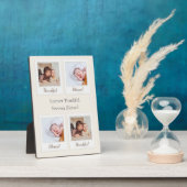 Foto Lijst Plaque – Forever Dankbaar & Gezegend Fotoplaat (Zijkant)