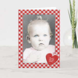 Foto Lijst - Red Classic Gingham Checktern Kaart