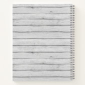  foto Lijst - rustiek grijs hout Notitieboek (Achterkant)