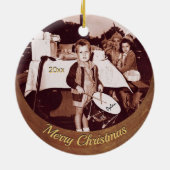  Foto Little Drummer Boy c 1930s Personal Keramisch Ornament (Achterkant)